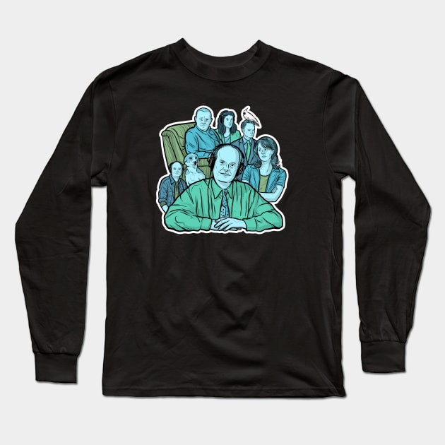 A Tribute to Frasier Long Sleeve T-Shirt by Baddest Shirt Co.